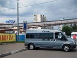 Бесплатный автобус Genser в пункт аренды автомобилей АрендаАвто-мгн на ул.Добролюбова